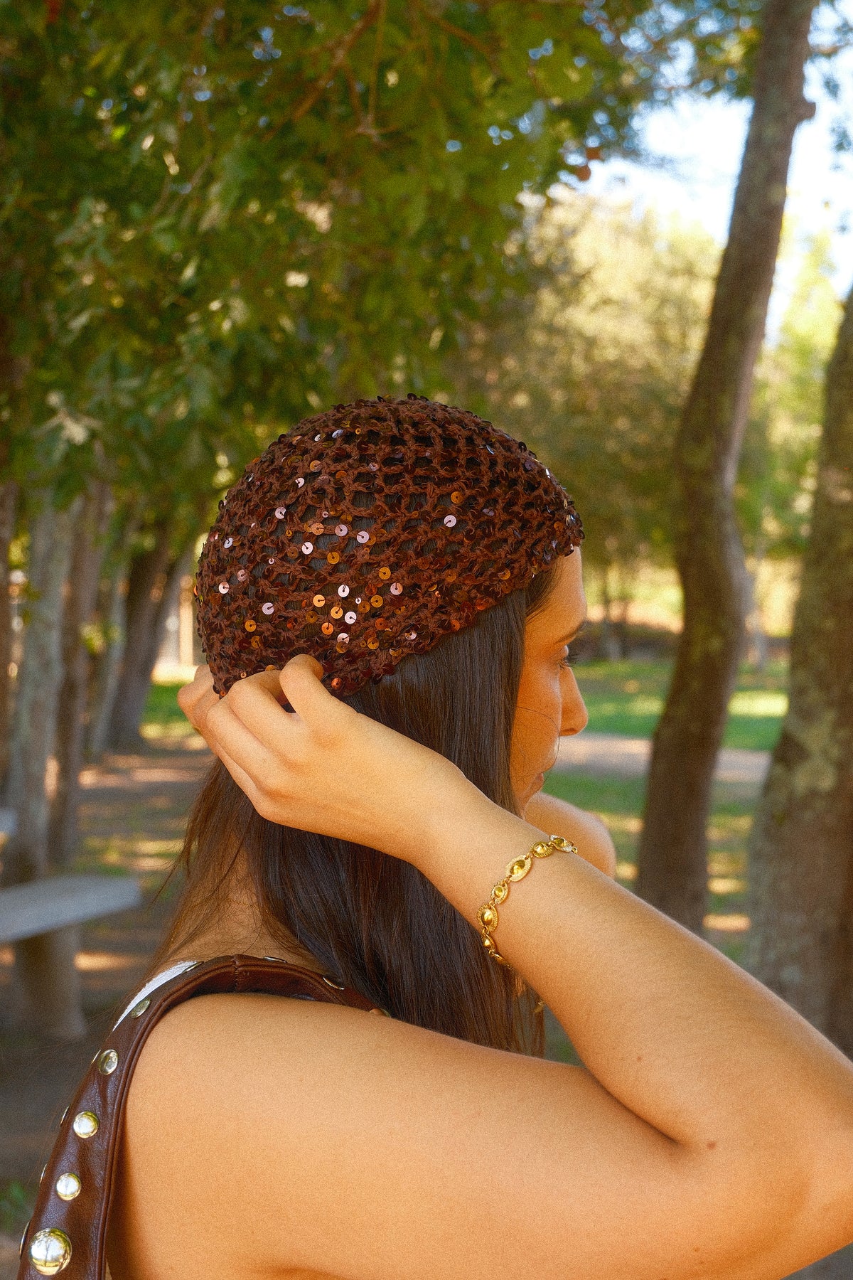 GORRO DE CROCHET EM ALGODÃO